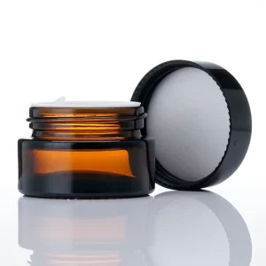 Round Cosmetic Packaging Set 30g 50g Skincare Face Serum Glass Bottles and Jars