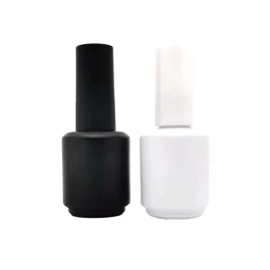 Round Empty 10ml/15ml UV Gel Nail Polish Bottle with Brush
