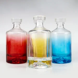 Round Empty Glass Liquor, Whisky, and Tequila Bottle 250 ml/500 ml with Cork