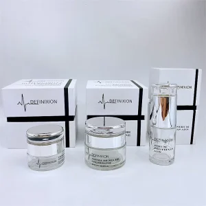 Round Glass Cosmetic Jars and Bottles for Skincare