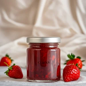 Round Glass Jam and Jelly Jar 30ml 100ml 150ml 300ml 400ml with Metal Lid
