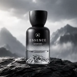 Round Gradient Black Perfume Bottle 30ml 50ml with Packaging