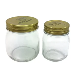 Round Mason Glass Jars for Honey Pickle Jam and Food Storage with Twist Lids