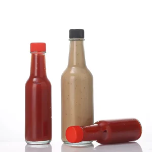 Safety and Hygiene 750ml Sauce Bottle Pepper Sauce Bottle Glass Hot Sauce Bottle Sauce Glass Bottle 500ml