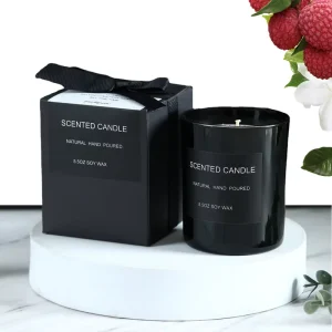 Scented 100% Soy Wax Custom Candle Glass Jar Factory Direct