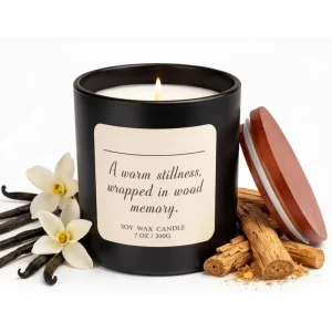 Scented Soy Wax Candle Handmade Glass Jar Aromatherapy