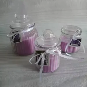 Scented Soy Wax Glass Jar Candle for Wedding Decoration