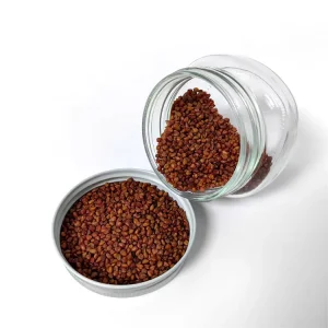 Sealed Caviar Food Storage Jar Moisture proof Small Glass Round Chili Jam Jar with Silver Aluminum Lids