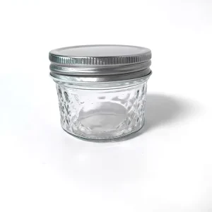 Sealed Glass Caviar, Honey and Jam Storage Jar with Aluminum Cap for Spices, Chili Sauce and Jelly