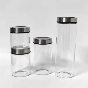 Sealed Glass Food Storage Jar for Spices Grains Tea Candy Sugar Snacks and Honey