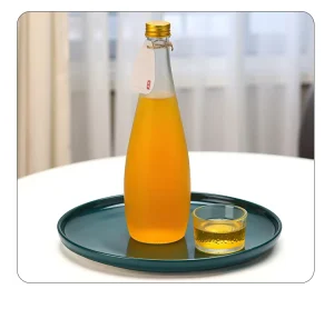 Sealed Transparent Glass Fruit Wine Baijiu Liquor Juice Beverage Storage Bottle