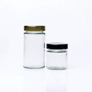 Sealed Wide-Mouth Glass Canning Jar with High Lid for Pickled Food and Jam
