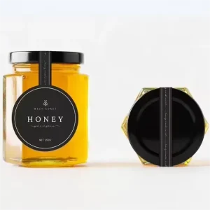 Self Adhesive Waterproof Food Stickers and Glass Jar Labels For Honey Packaging