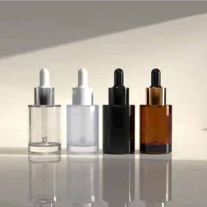 Serum Glass Bottle Empty 20ml 30ml 50ml Amber Clear Frosted Glass Dropper Bottle for Serum Liquid Cosmetic Packaging
