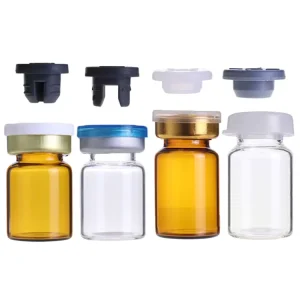 Silicified Borosilicate Glass Pharmaceutical Vial with Cover