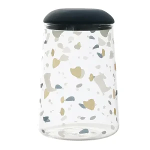 Silicone Lid Water Tight Kitchen Borosilicate Thermal Glass Tomato Sauce Sugar Jar