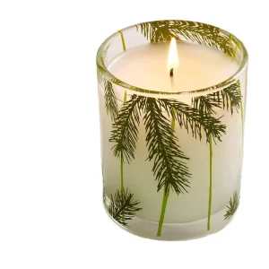 Single-Wick Scented Candle Glass Jar Soy Wax Fir Pine Needle Forest Scent Gift Box