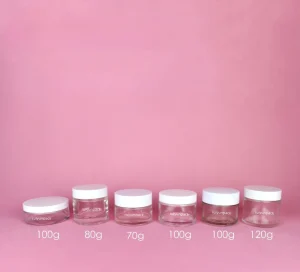 Skincare Frosted Glass Cream Jar 70g 80g 100g 120g