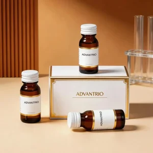 Small 60ml Amber Glass Syrup Bottle with White Plastic Cap for Prescription Syrup Storage