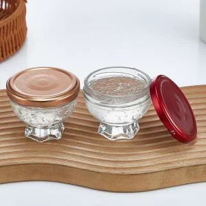 Small Capacity Transparent Glass sealed Bottle Food Packaging Glass sealed Jar