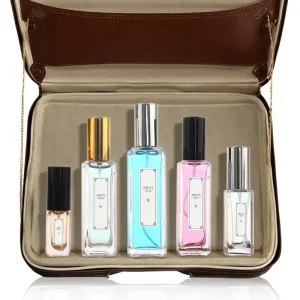 Small Cosmetic Glass Spray Bottles Square 5ml 10ml 20ml 35ml Recyclable with Screw Cap Free Sample