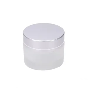 Small Empty Luxury Cosmetic Packaging 5g 10g 15g 20g 30g 50g White Frosting Face Eye Cream Glass Jars