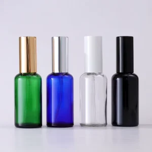 Small Fine Mist Green Glass Spray Bottle 30ml 50ml 100ml 120ml Amber Lotion Glass Bottle