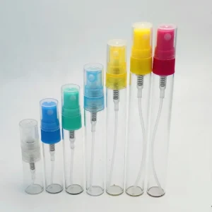 Small Glass Bottles with 12mm Refillable Pump Sprayer Cap