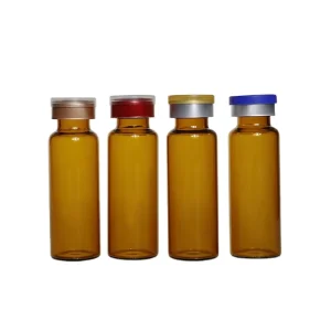 Small Glass Vials With Stopper for Hospital and Cosmetics