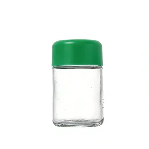 Smell-Proof 4oz 5oz Clear Child-Resistant Glass Jar, Custom, 3.5g