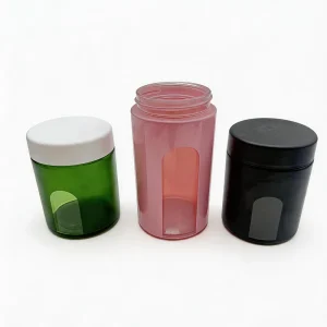 Smell Proof Jar Viewing Jar 4oz UV Protection Container with Sealed Leakproof Lid Durable Viewing Glass Storage Container