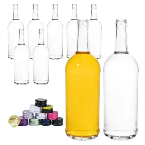 Soda Glass Bottles 500ml 750ml 1000ml for Still Water Refillable 16 oz Glass Water Bottles