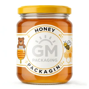 Soda Lime Glass Food Storage Jar 30ml 350ml 500ml 750ml 1000ml with Metal Lid for Pickles, Jam and Honey