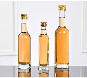Solent Custom Reliable 50ml 100ml 150ml Bottle Liquor Glass Spirit Bottles for Sample Use With Aluminum Cap Factory Supply