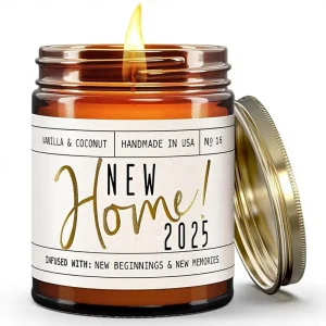 Soy Wax Candle with Fruity Scent in Jar Handmade Eco-Friendly for Halloween Easter