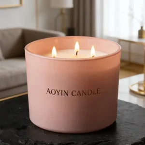 Soy Wax Glass Jar Aromatherapy Votive Candle for Christmas, Halloween, and Weddings