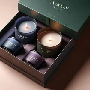Soy Wax Scented Candle in Frosted Glass, Private Label OEM, for Villa, Spa, Hotel, Wedding
