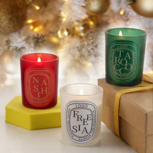 Soy Wax Scented Candle in Glass Jar, Aromatherapy Candle with Custom Size and Logo