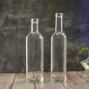 Spirits and Liqueur Bottle Factory 375ml 500ml Alcohol Whiskey Bottle for Vodka