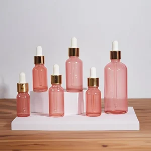 Spot 30 50ml Essence Glass Bottle Cylindrical Thick bottomed Essential Oil Original Liquid Dispensing Dropper Bottle
