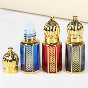Spot 3ml 6ml 12ml Electroplated Ball Essential Oil Bottles Colored Glass Perfume Bottles Portioned