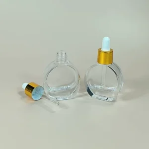 Spot Flat 20ml Dropper Essential Oil Bottle Original Liquid Essence Sub Bottled Skin Care Product Packaging