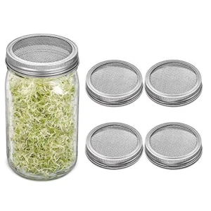 Sprouting Lids for Wide-Mouth Mason and Canning Jars