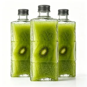 Square 500 ml Reusable Glass Beverage Bottle for Juice and Water
