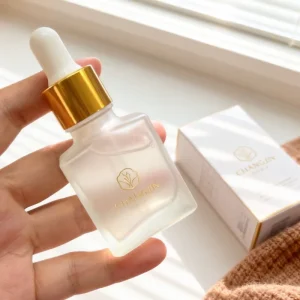 Square Flat Dropper Glass Bottles 15ml 30ml 50ml for Haircare and Cosmetic Packaging Without Logo