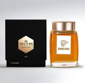 Square Glass Storage and Canning Jar with Screw Cap for Honey Jam and Saffron, 50ml 100ml 180ml 280ml 360ml 500ml