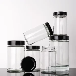 Square or Round Glass Pickle Storage Jar 720ml with Deep Lid