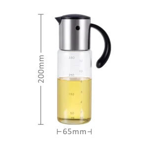 Stainless Steel Leakproof Spout Olive Oil Dispenser Spice Jar Sauce Vinegar Bottle With Lid