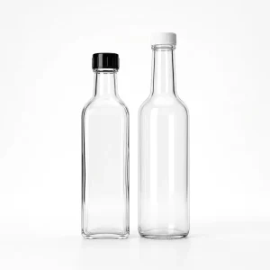Stock 250ml Round Glass Ketchup Jar with Plastic Flip-Top Lid for Restaurant Condiment Table Use