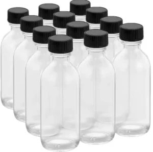 Stock Transparent Milk Glass Drink Bottles Water Glass Bottles 2oz Capacity Glass Bottles for Juice